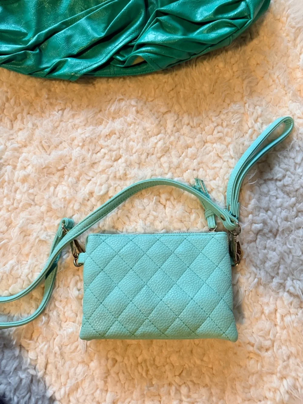 Mint & Seafoam Bag Bundle Chinese Laundry Hobo & Charming Charlie Crossbody